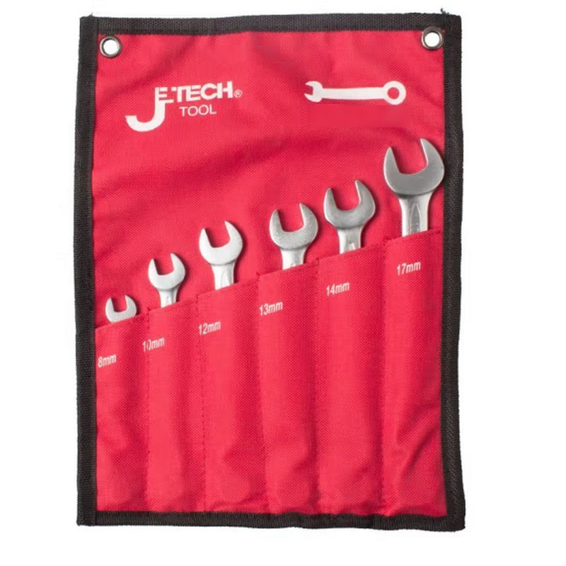 JETECH/捷科 公制双开口呆扳手套装 OWS-S6B 1套