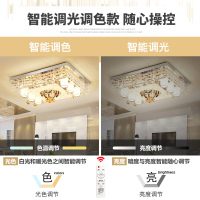 Grevol品拓PINTUO吸顶灯LED水晶灯客厅灯长方形简约现代吸顶灯卧室灯餐厅大厅灯三室两厅水晶灯具套餐40