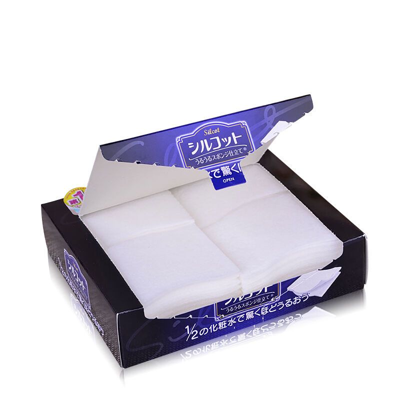 日本 尤妮佳卸妆棉(Unicharm)化妆棉/棒 1/2省水卸妆棉 40枚/盒