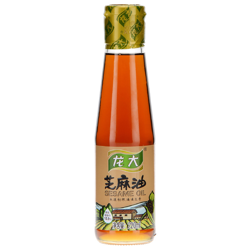 龙大 食用油 芝麻香油一级 220ml/瓶 24瓶/箱 头道初榨 滴滴生香