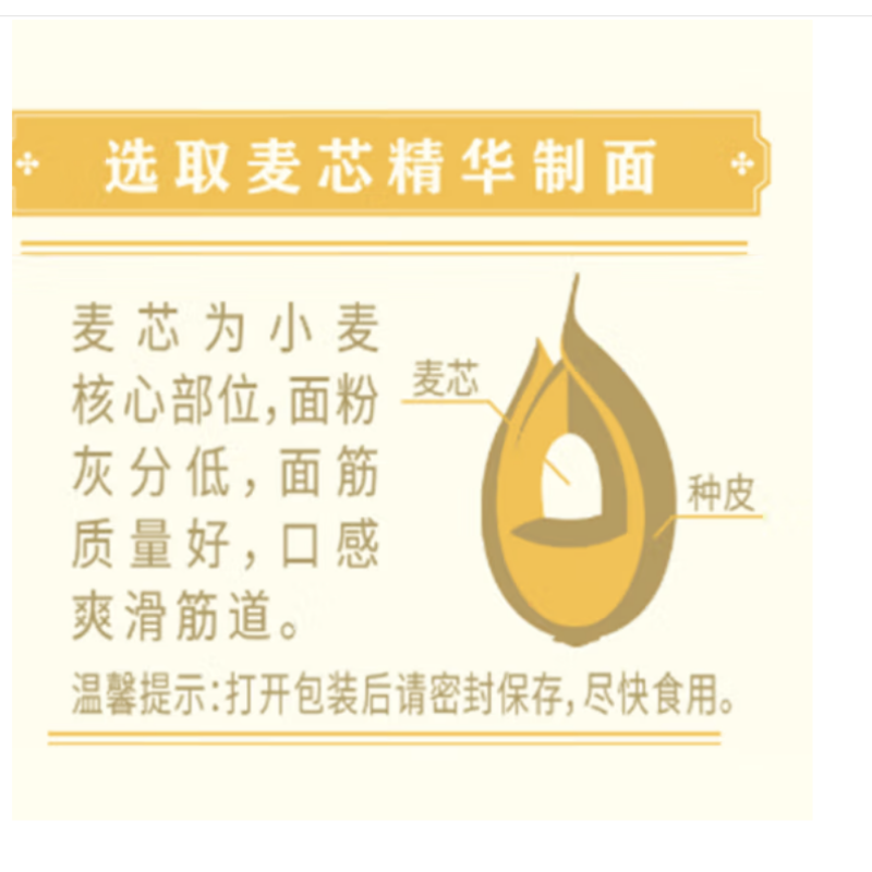 鲁花(熊猫系列)鸡蛋龙须挂面 600g*2高清大图