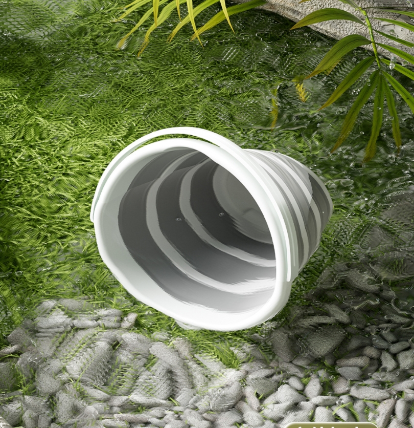 万允 折叠水桶 10L/个高清大图