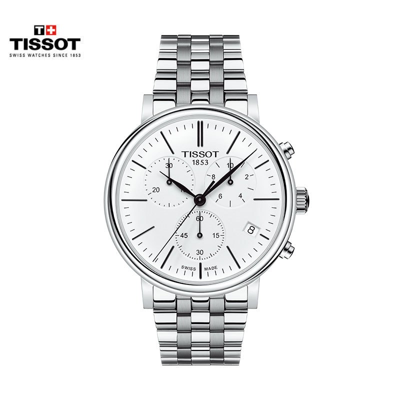 瑞士(TISSOT)天梭手表 卡森系列 石英表男士T122.417.11.011.00