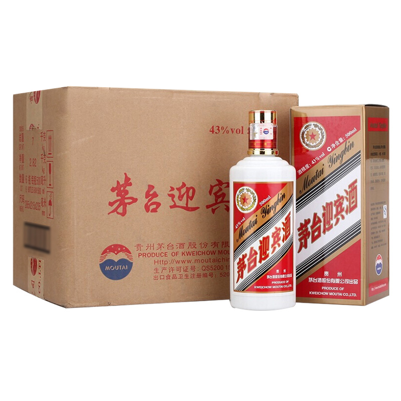 茅台迎宾酒 43度500ml*6 整箱装 酱香型白酒高清大图