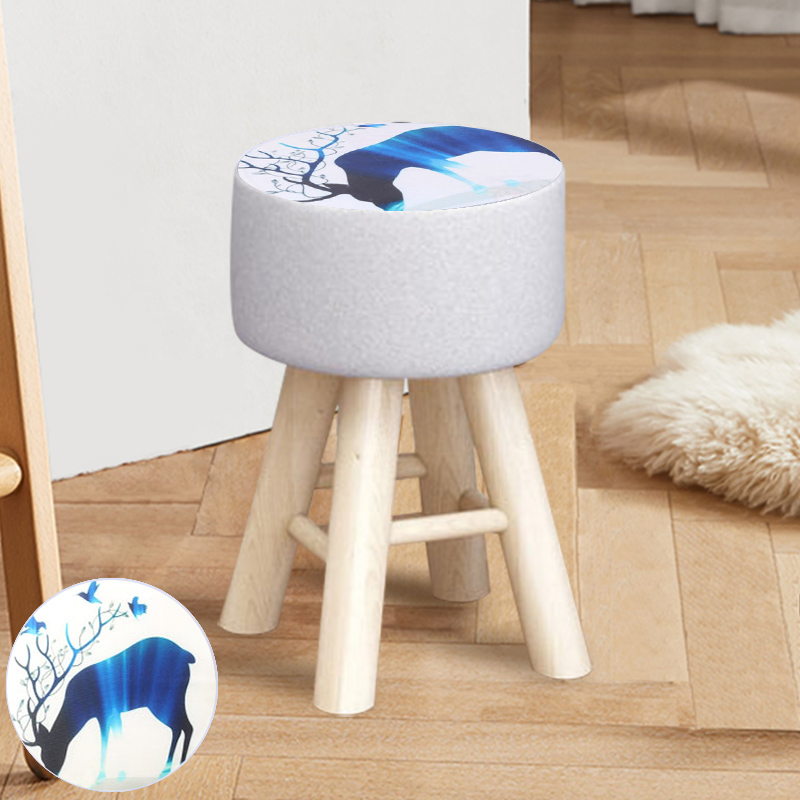 实木小凳子时尚换鞋凳小圆凳客厅闪电客沙发凳矮凳创意小板凳家用动物