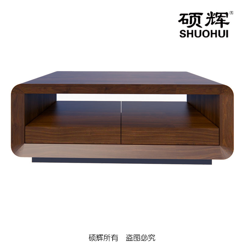 [硕辉]ETJ-01F14长几 现代实木油漆办公长条茶几 140*70*45cm