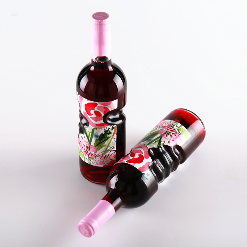 贵妮春色蓝莓酒天使之手瓶型果酒高清大图