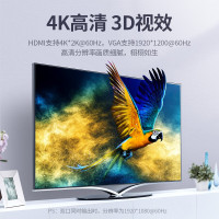 绿联(Ugreen) 二合一扁线扩展坞