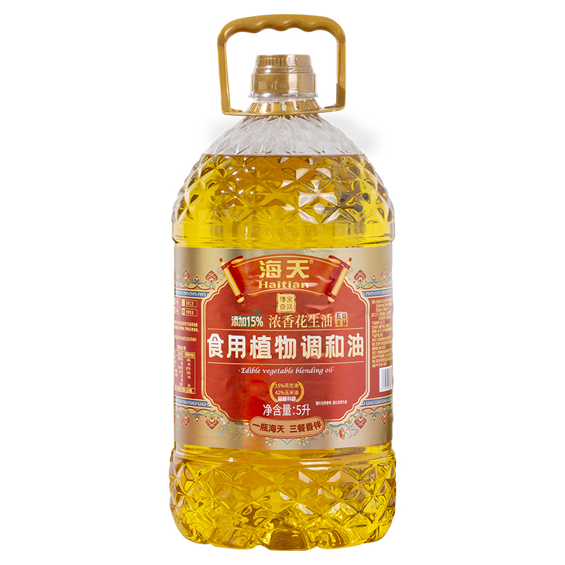 海天食用油植物调和油大桶装5L高清大图
