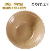 玉米(corn) 稻壳饭碗 小号1个装 植物环保材质 中式韩式简约创意沙拉碗 面碗饭碗 家用餐具