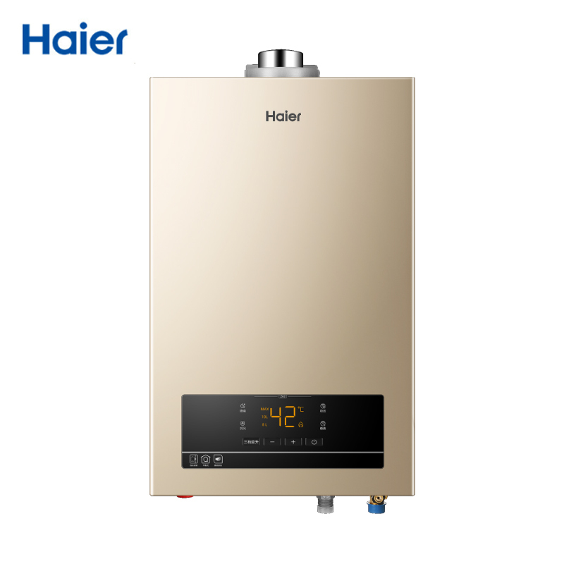 海尔(Haier)燃气热水器13升JSG25-13ZH3(12T)天然气平衡式燃气热水器 精控恒温 智能变升 五重净滤