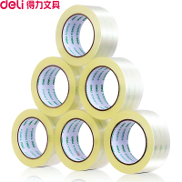 得力30205透明封箱胶带(6卷装)