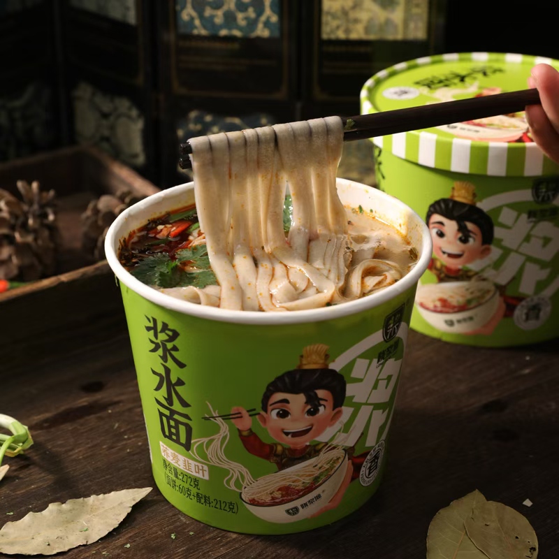 甘肃特产即食天水浆水面桶装方便面酸菜面酸辣荞面面条6桶装高清大图