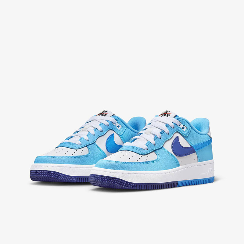 nikeairforce1low防滑耐磨低帮板鞋gs白蓝dz2660100