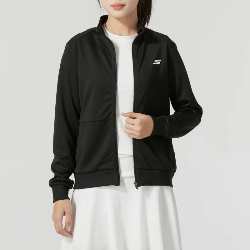 斯凯奇 女款运动服立领夹克外套 P224W162-03K8S 件高清大图
