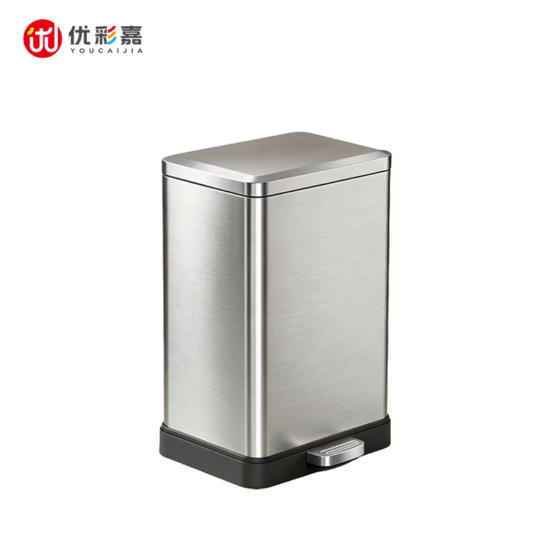 优彩嘉 不锈钢脚踏垃圾桶 20L LJT17 个高清大图