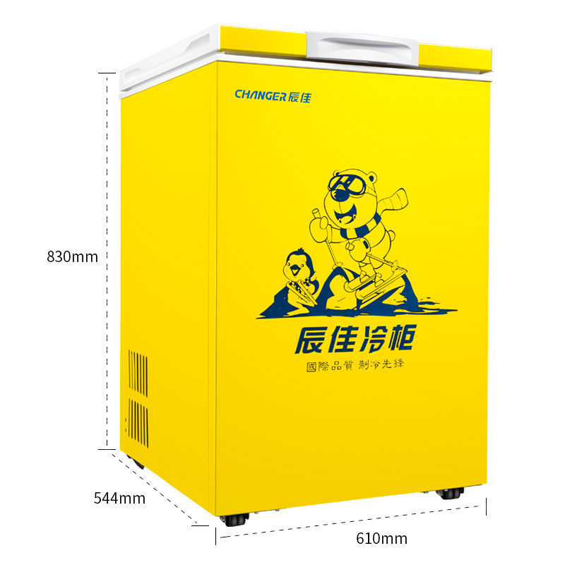 辰佳 (Changer)BC/BD(W)-100 100升家用小型冰柜冷藏冷冻转换冷柜 黄色