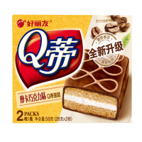 好丽友(Orion) 糕点 Q蒂蛋糕 摩卡巧克力味56g/盒 2枚(蛋糕礼盒)