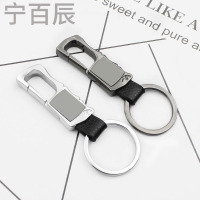 宁百辰新款高档不锈钢贴片汽车钥匙扣创意个性竹子中国风广告促销小礼品