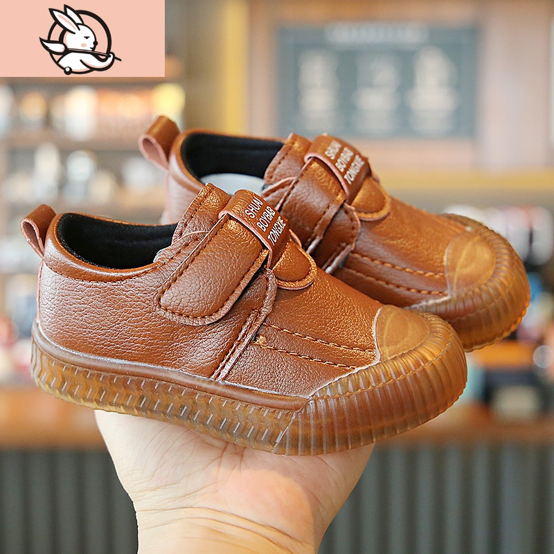 春秋男童皮鞋儿童春季1一5岁半女童宝宝鞋子小童软底黑色单鞋皮鞋童