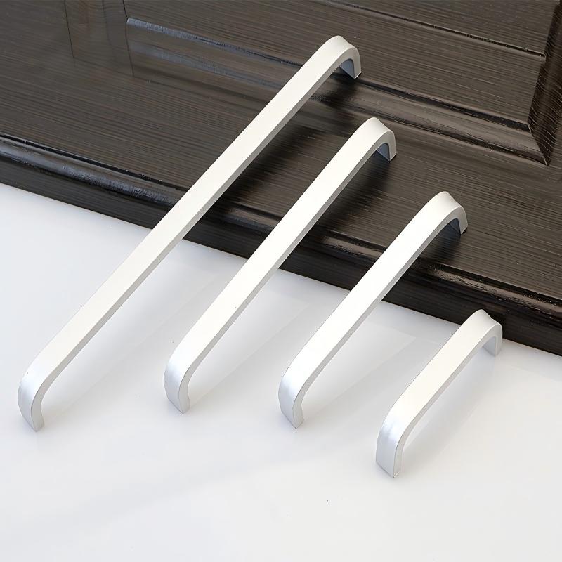 红缅鞋柜门把手现代简约实心空心太空铝合金拉手*1个高清大图