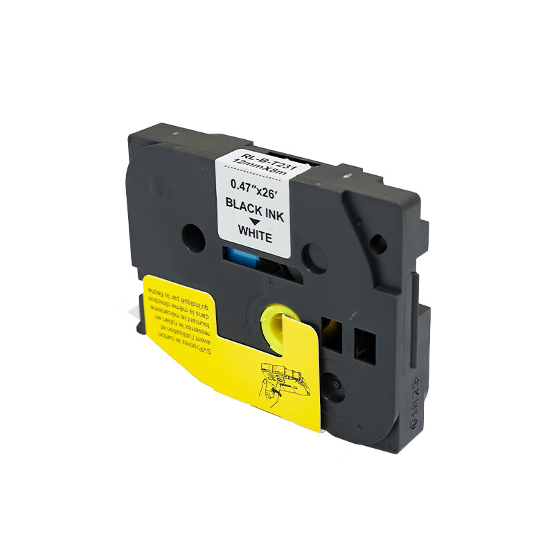 扬帆耐立(YFHC)标签色带 白底黑字12mm 适用于兄弟PT1000等 TZe-231高清大图