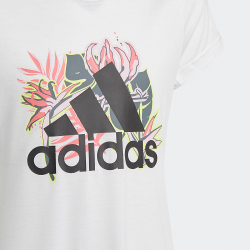 Adidas阿迪达斯 童装 2021夏季新款 大童装训练运动短袖T恤GM8376