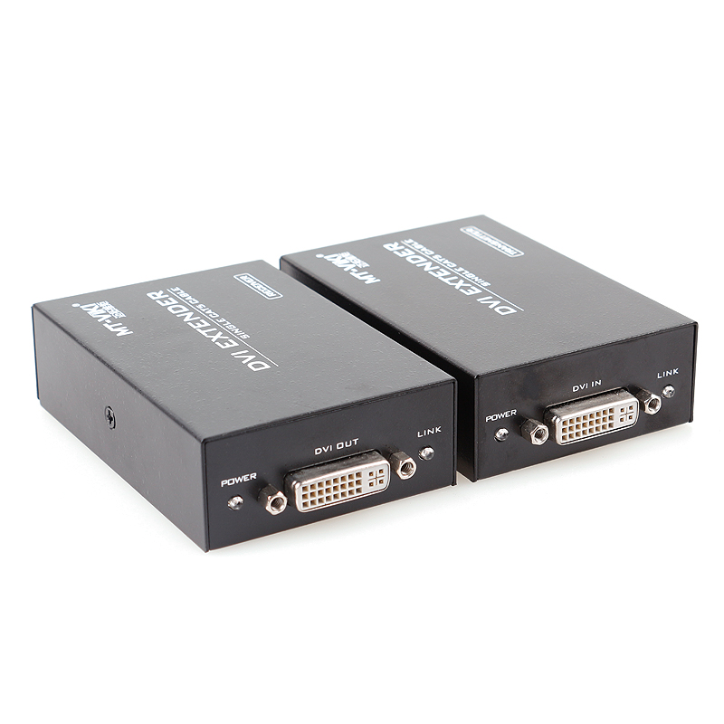 迈拓维矩MT-DV100 高清dvi延长器网线传输100米转RJ45网络DVI放大器高清大图