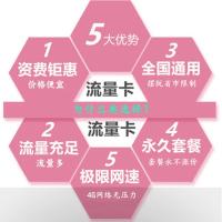 中国移动无限流量卡4g全国纯流量卡大王卡手机卡0月租不限速手机号码电话卡随身wifi卡手机卡