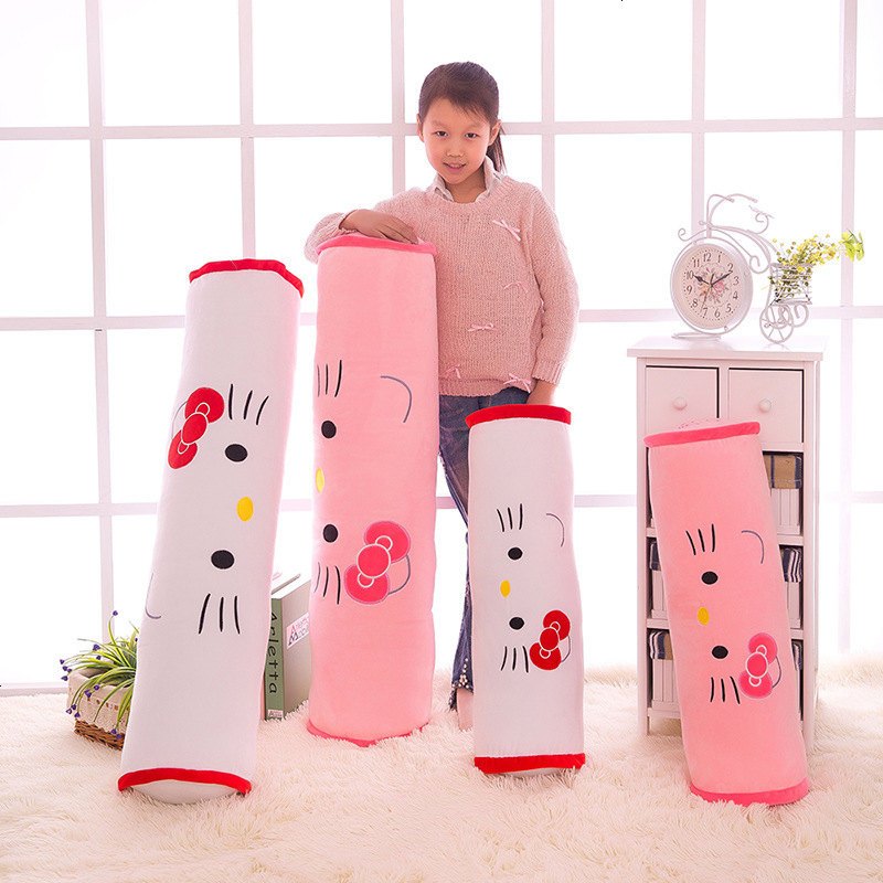 新款热卖 毛绒玩具公仔定制 儿童女生日礼品 kitty小猫情侣长抱枕