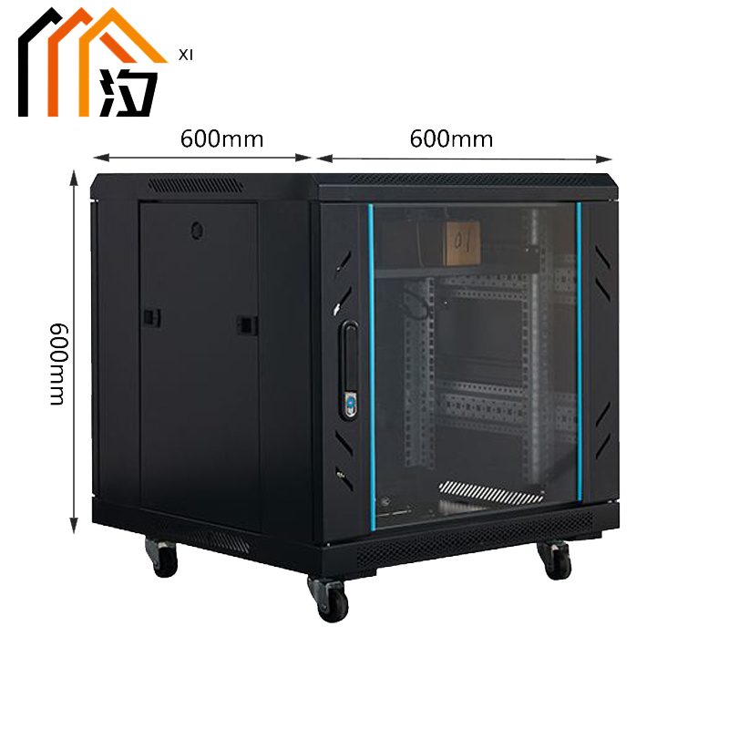 汐网络机柜12u台高清大图