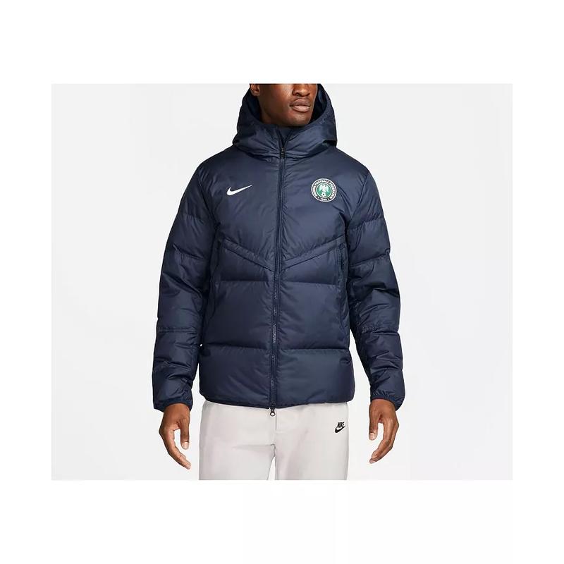 耐克(NIKE)男士黑色尼日利亚国家队防寒拉链夹克官方授权运动外套