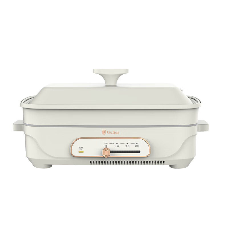 古菲斯(Gufius) 多功能防干烧家用电蒸锅 电煮锅 电炒锅 电锅一体锅 GFZG-21B2高清大图