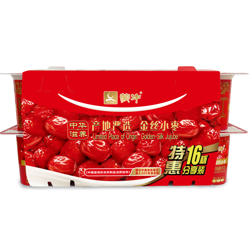 蒙牛红枣酸牛奶100克x16杯