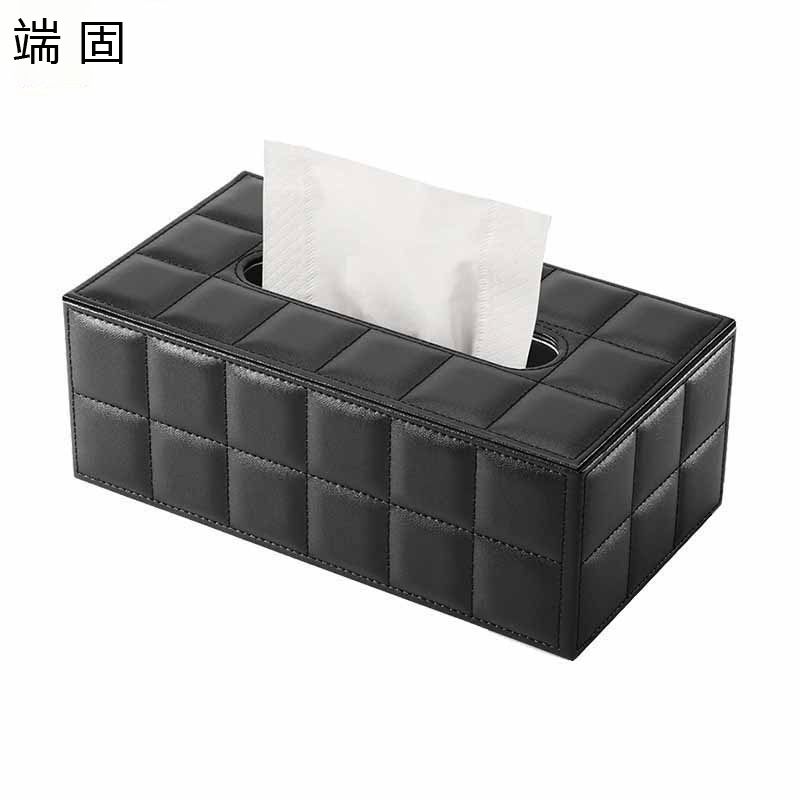 端固 格子纹抽纸盒WZH5 个高清大图