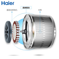 海尔(Haier) 10公斤直驱变频滚筒洗衣机 海尔洗衣机 滚筒洗衣机家用十公斤滚筒洗衣机XQG100-BX1228A
