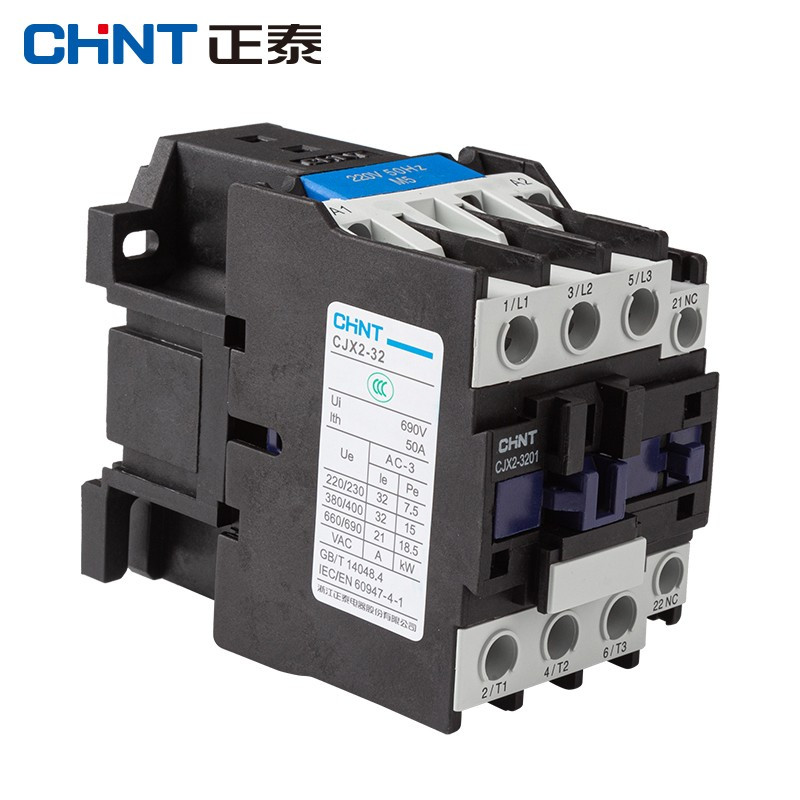 正泰 交流接触器接触式继电器CJX2-3201 220V 1个