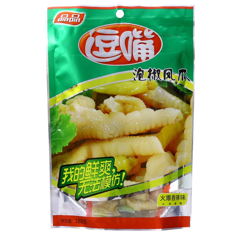 品品逗嘴泡椒凤爪香辣味158g