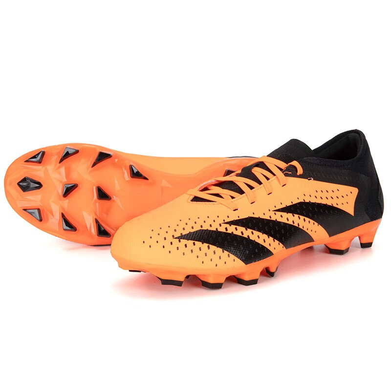 阿迪达斯(adidas)男鞋 运动鞋实战比赛训练人草MG钉鞋防滑耐磨足球鞋 GW4636 橙色/黑色