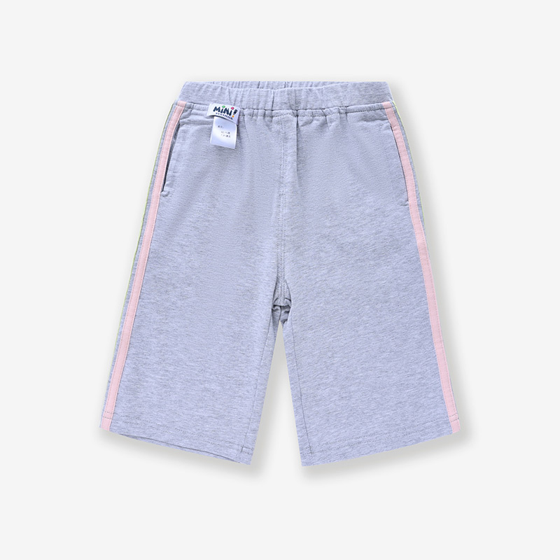 铅笔俱乐部童装小女孩休闲裤子2022夏装新款儿童七分裤女童中裤