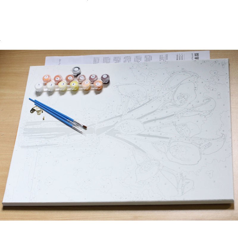 diy数字油画风景人物情侣艺术手绘客厅卧室装饰油彩画 太阳后裔