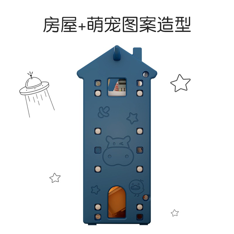儿童玩具收纳架子儿童书架宝宝玩具架子置物架幼儿整理储物柜多层收纳柜 三维工匠高清大图