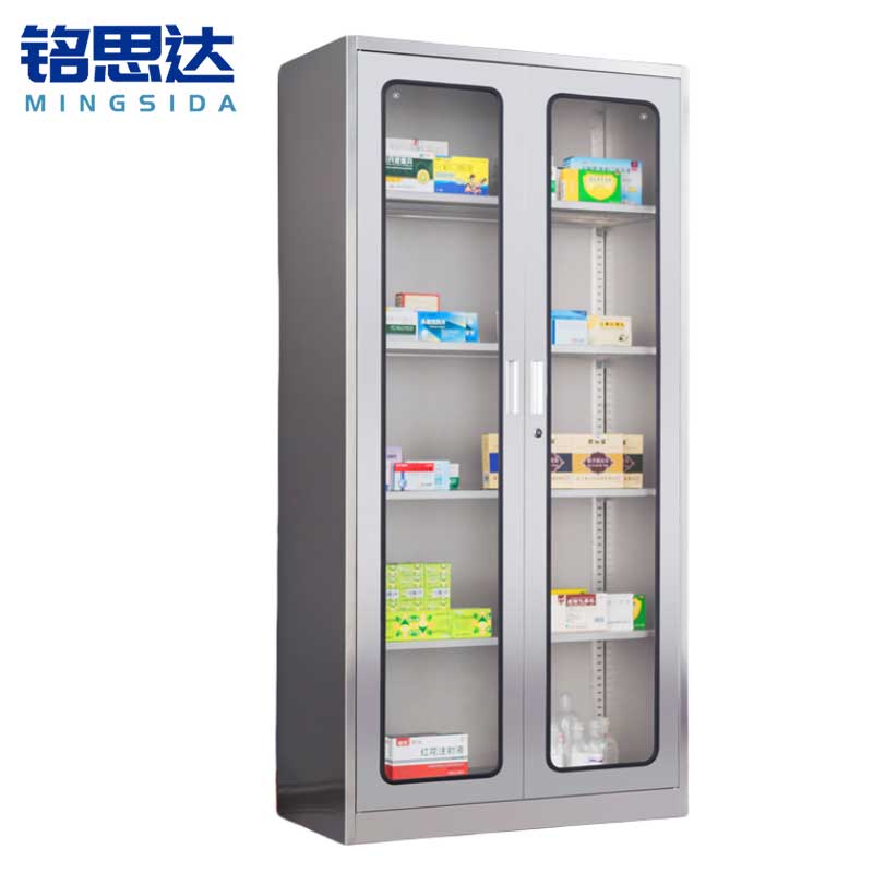 铭思达不锈钢药品柜通玻台
