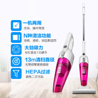 美的(Midea)吸尘器 400W功率 家用小型强力吸力 手持推杆一机两用 SC861A
