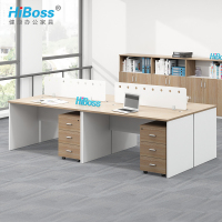 HiBoss 办公家具办公桌椅组合职员办公桌四人位电脑桌工位配办公椅