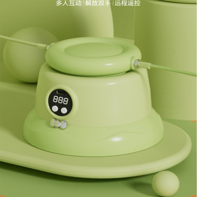 佑美 智能跳绳机多人跳专用全自动电子计数趣味电动神器 绿色 ZN001 单个价