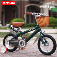 【苏宁优品B】muma童车英伦风新款12/14/16/18寸儿童自行车3-11岁岁男女单车山学生地车玩具奇客脚踏车 14寸3-6岁（适合身高95-115cm） 邮政绿+水壶
