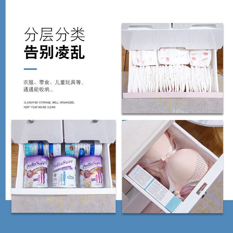 收纳柜子抽屉式塑料宝宝衣柜储物柜多层家用玩具收纳箱五斗柜收纳柜 三维工匠高清大图