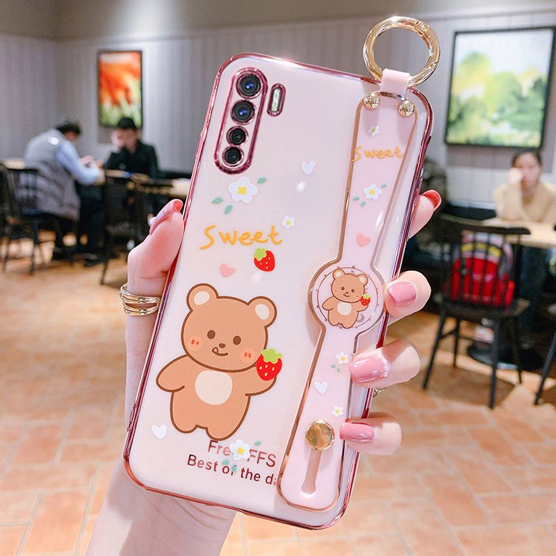 oppoa91手机壳oppoa92s腕带手机套a9软硅胶全包摄像头斜挎挂绳女a91