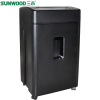 三木(SUNWOOD)MSD9323锰钢侠系列碎纸机(黑色) 4级保密文件碎纸机 电动碎纸机 电动办公碎纸机 办公机器